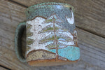 Load image into Gallery viewer, Snowy Cabin Forest Nights Mug, 20 oz
