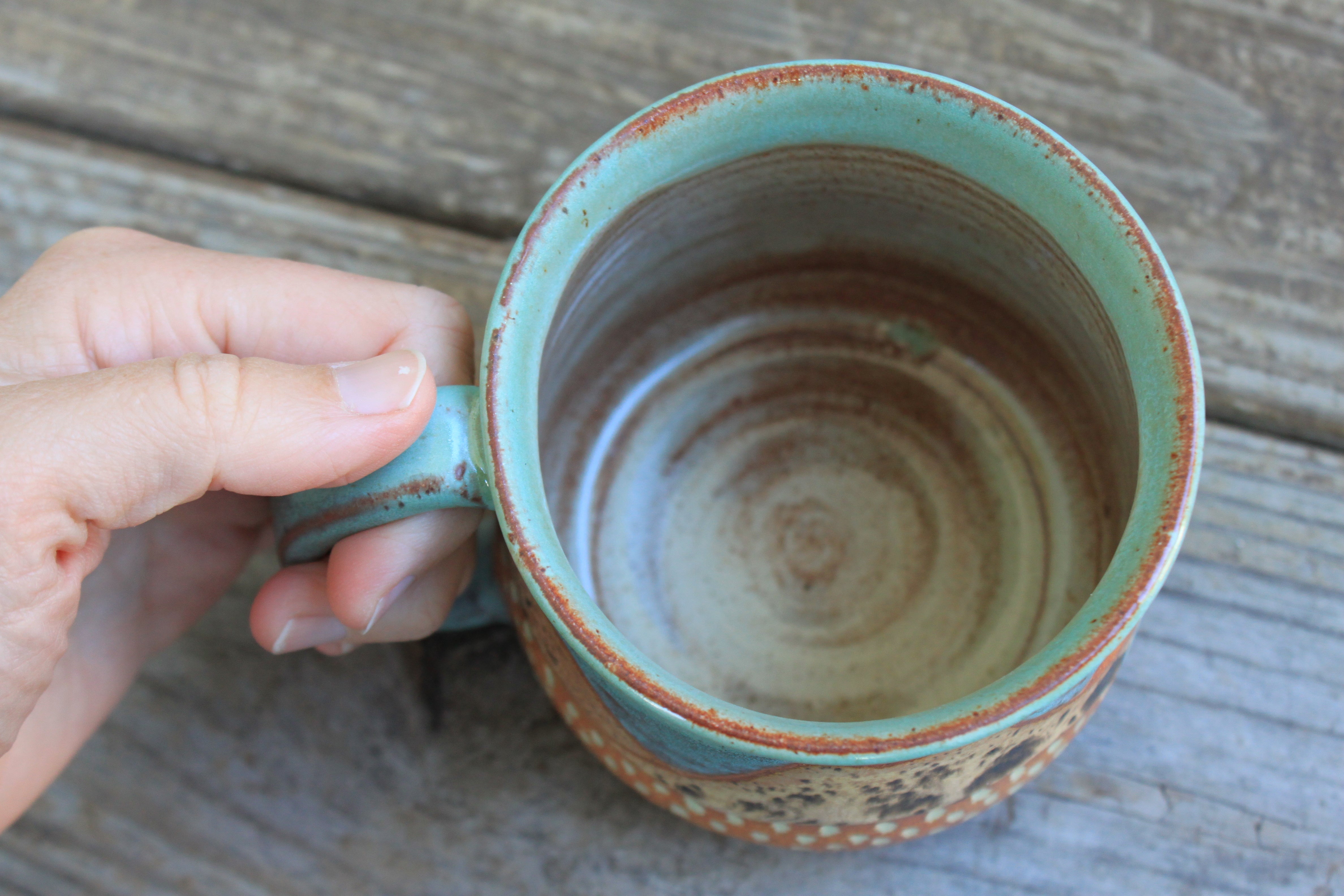 Distant Foliage Mountain Lake Days Mug, 17 oz