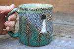 Load image into Gallery viewer, Acadia National Park Coastal Views Carved Mug, 18 oz
