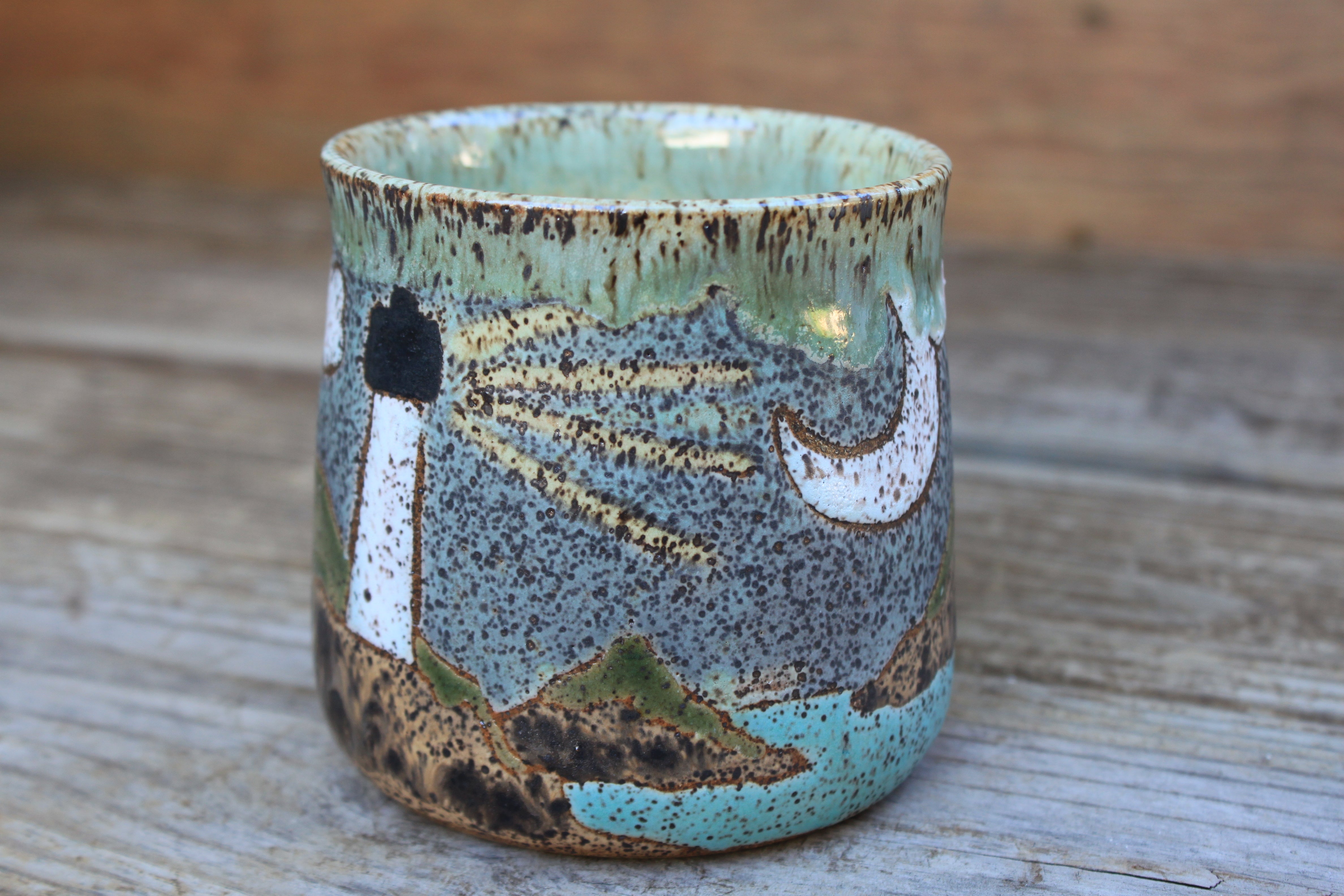 Acadia National Park Stony Coastal Cliffs Mug, 18 oz