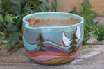 Load image into Gallery viewer, Rainbow Fields and Evergreen Dreams Mixing Bowl
