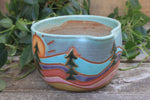 Load image into Gallery viewer, Rainbow Fields and Evergreen Dreams Mixing Bowl
