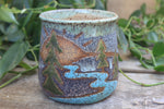 Load image into Gallery viewer, Glacial River Sunset Mug, 19 oz
