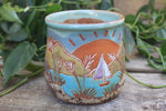 Load image into Gallery viewer, Beachy Sand Dune Sunset and Sailboat Mug, 18 oz
