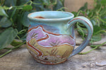 Load image into Gallery viewer, Beachy Sand Dune Sunset and Sailboat Mug, 14 oz
