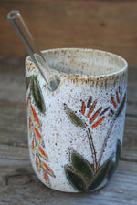 Load image into Gallery viewer, Bird of Paradise Carved Straw Cup, 20 oz
