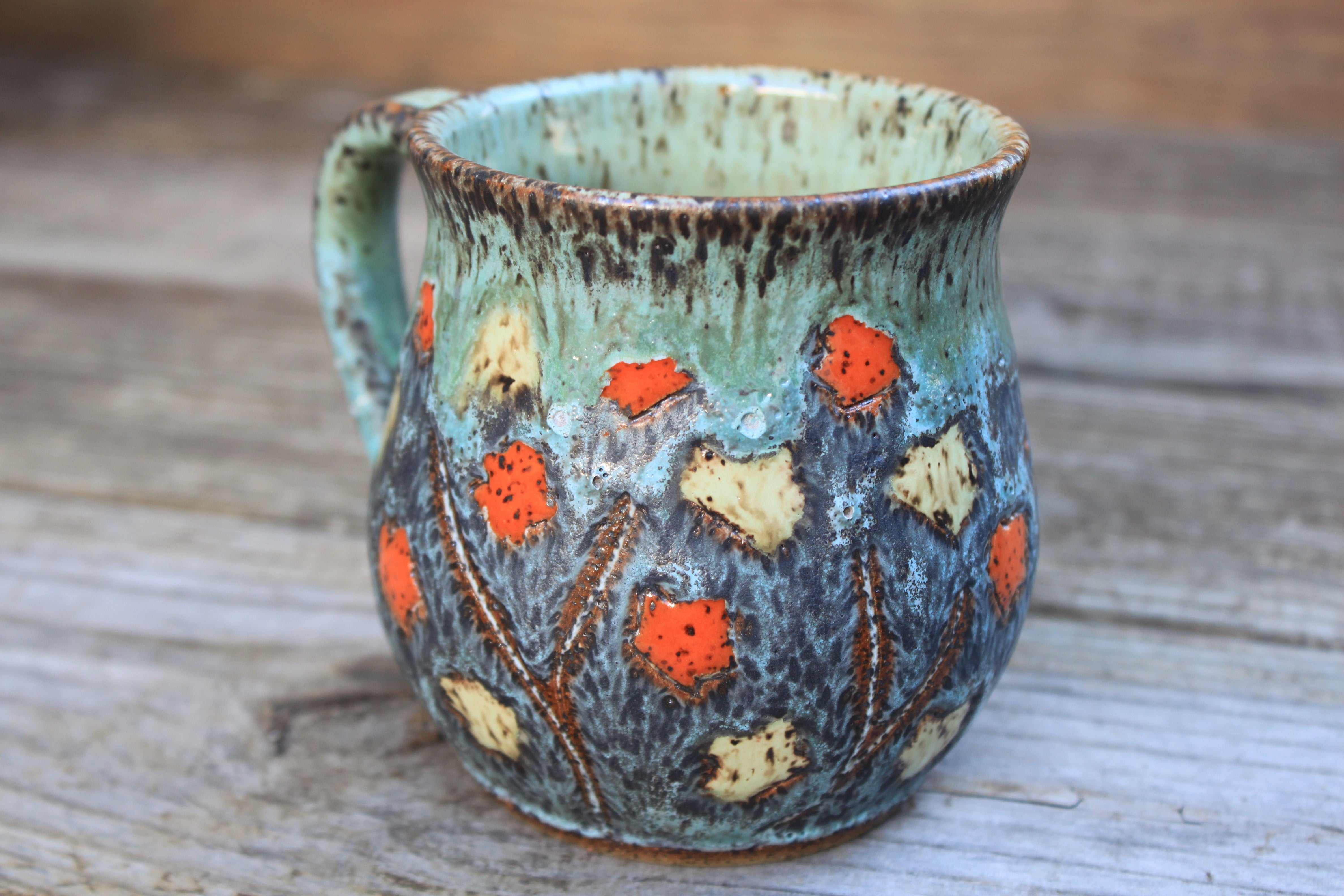 Seconds Sale! Fall Foliage Mug, 15 oz