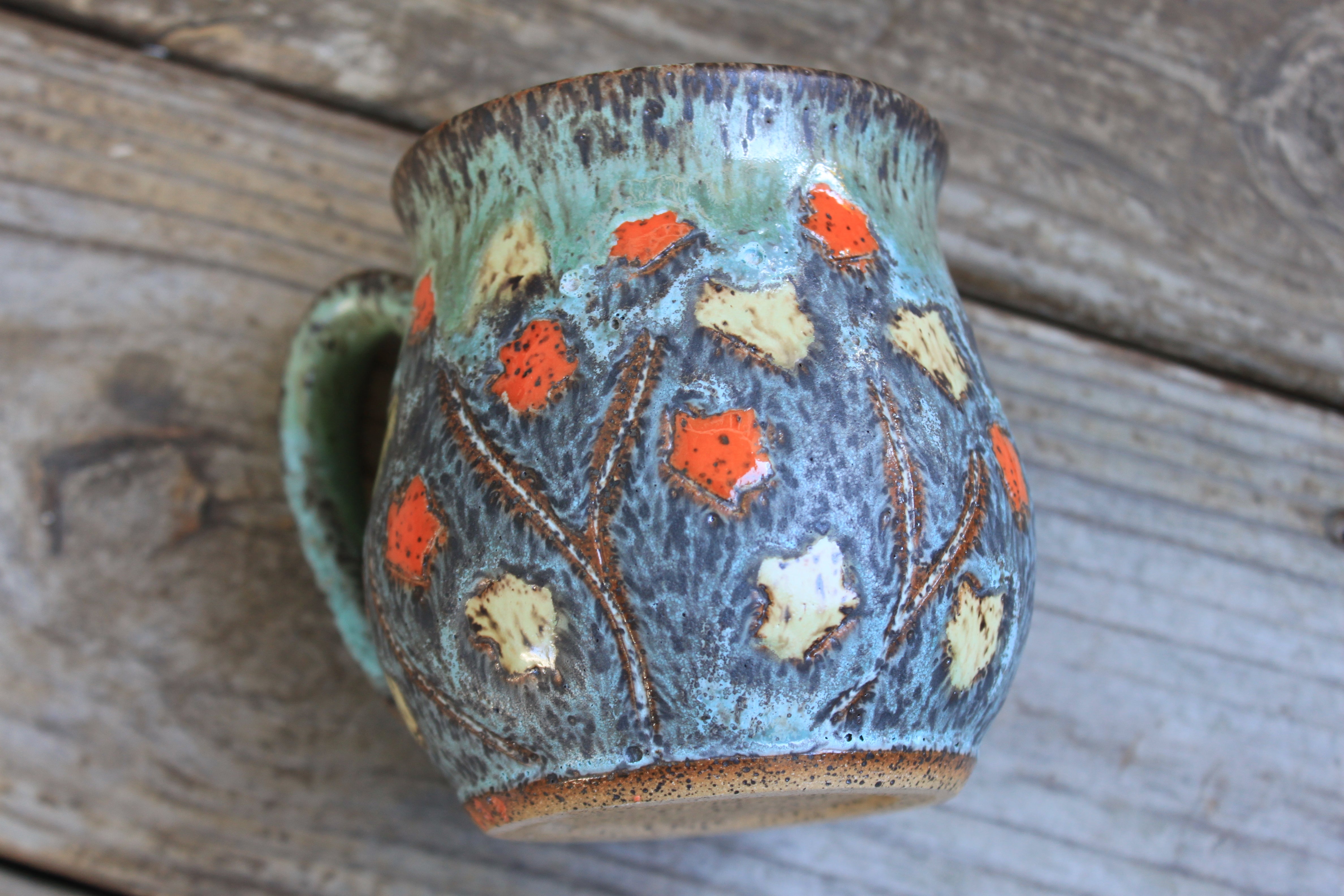 Seconds Sale! Fall Foliage Mug, 15 oz