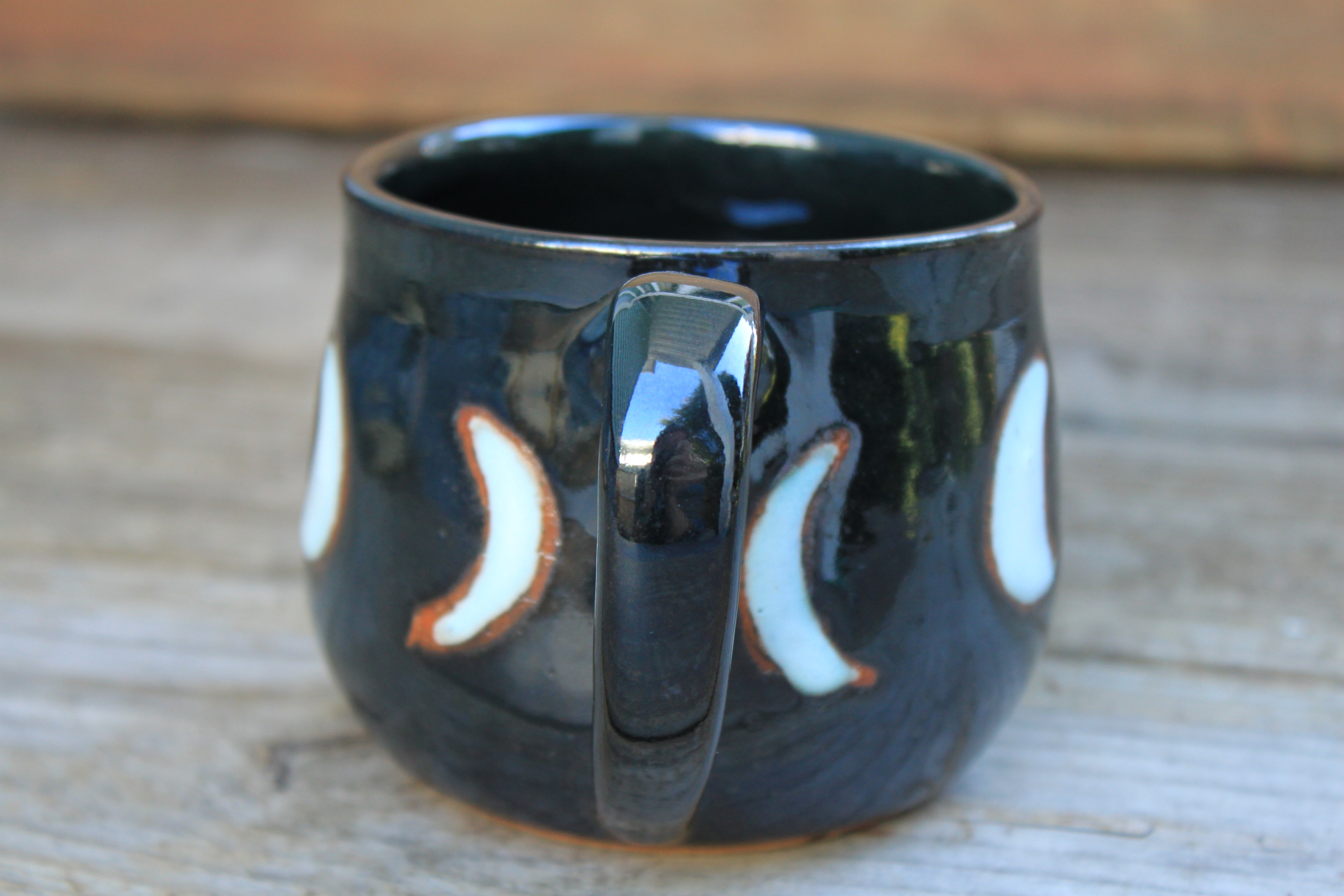 Moon Phase Dark Nights Mug, 17 oz