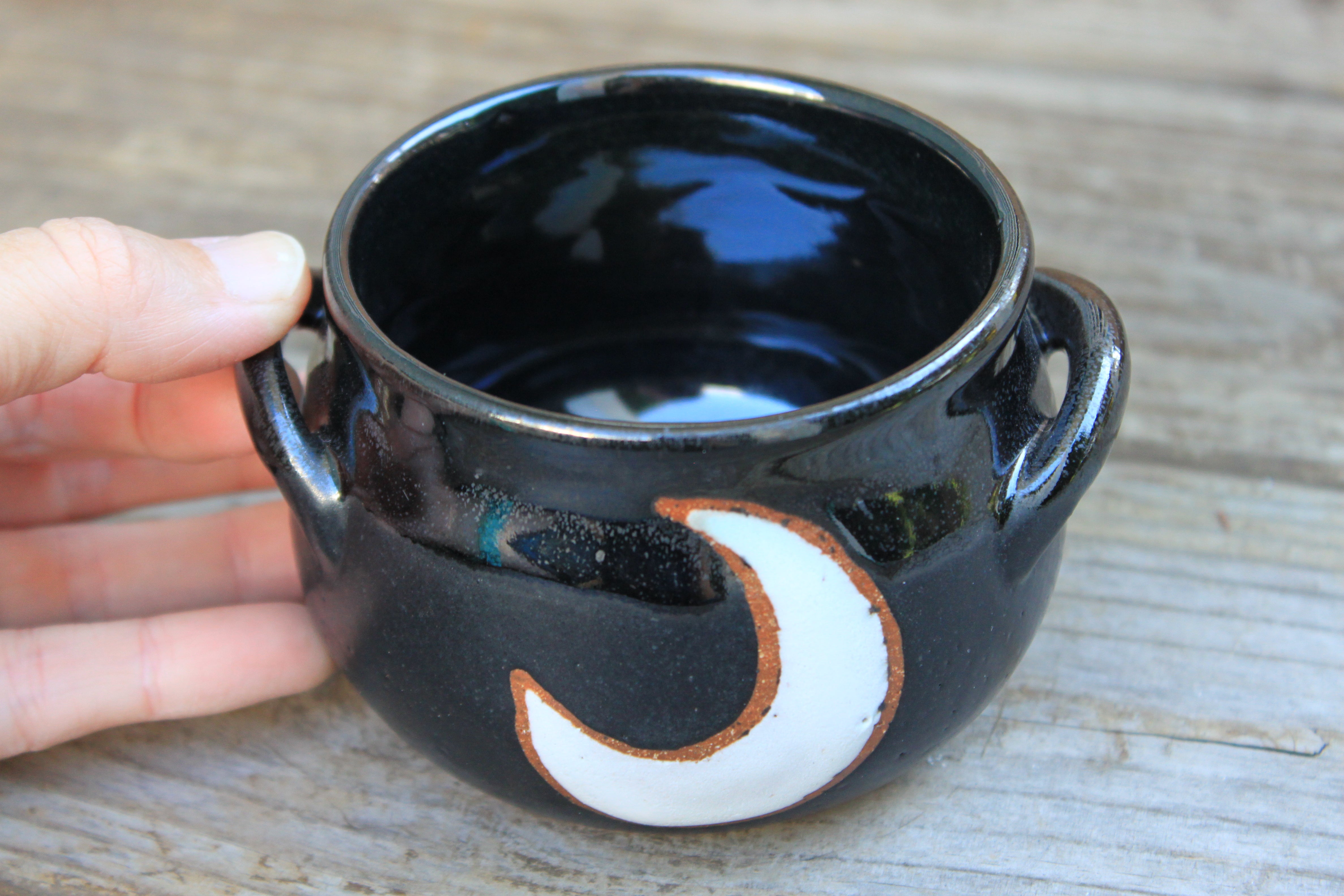 Crescent Moon Mini Crock, 10 oz