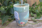 Load image into Gallery viewer, Mushroom Madness Carved Straw Cup, 12 oz
