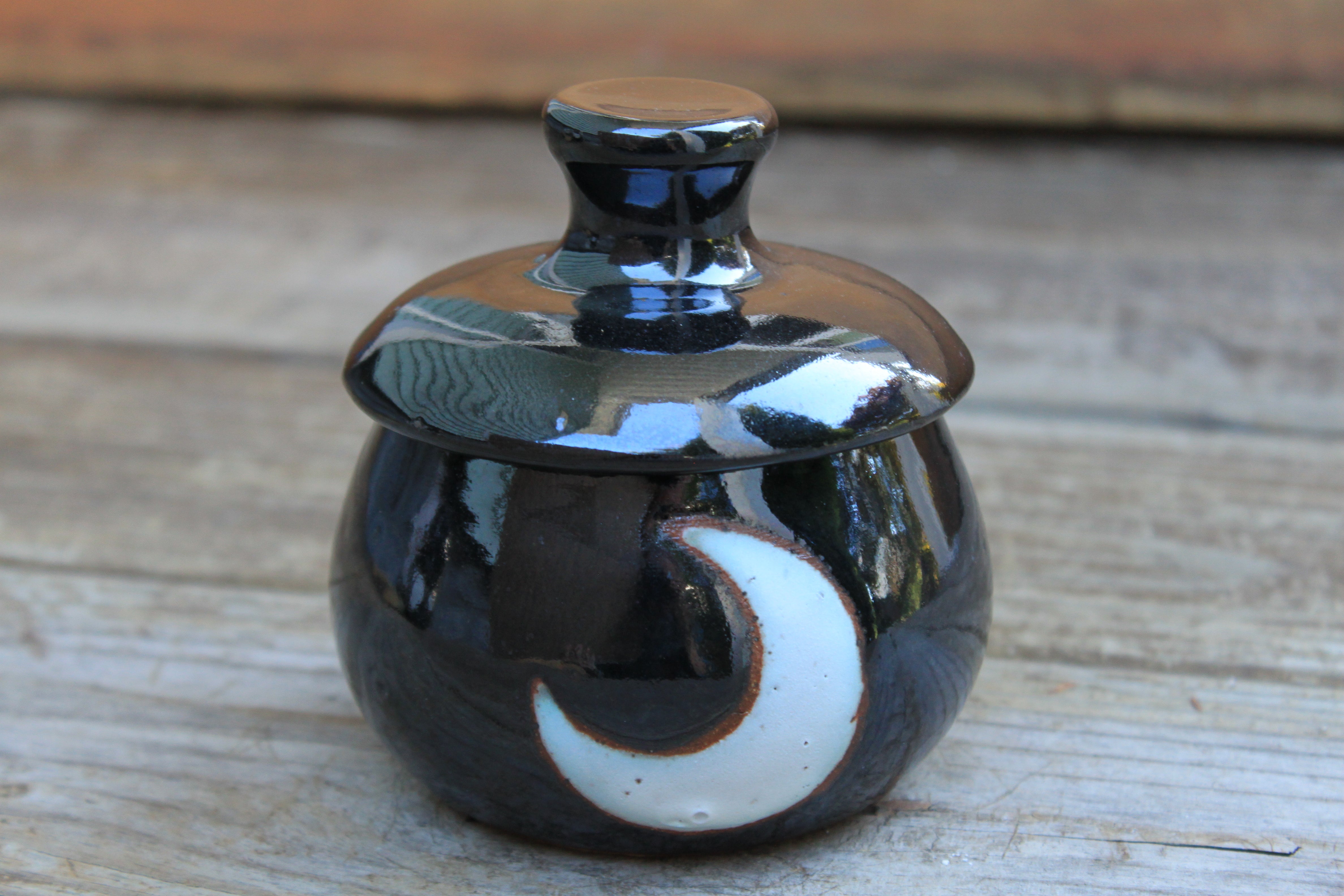 Moonlit Dark Nights Lidded Jar