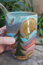 Load image into Gallery viewer, Rainbow Fields and Evergreen Dreams Straw Cup, 15 oz
