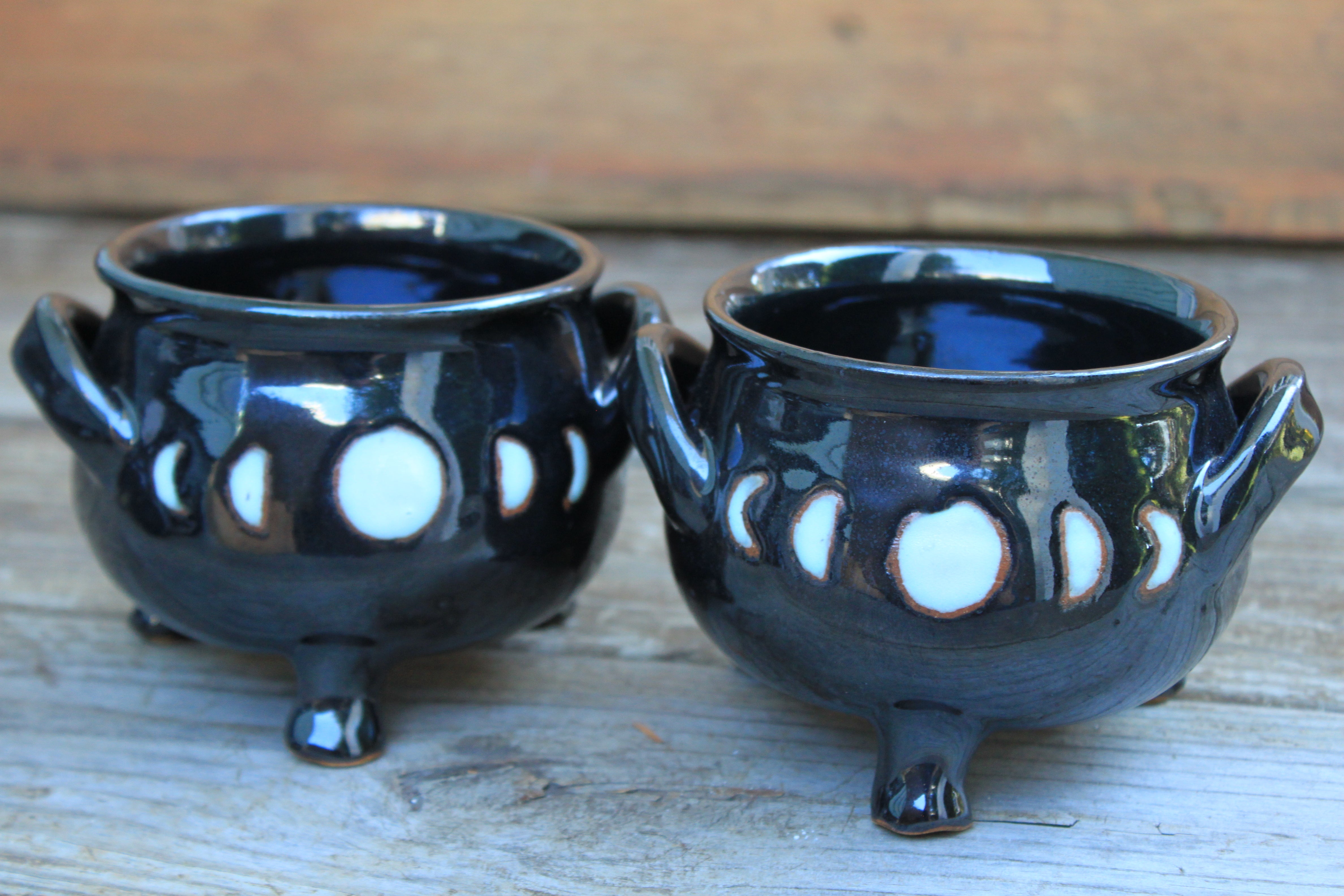 Crescent Moon and Moon Phase Cauldrons - sold separately, 16 oz