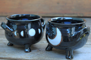 Crescent Moon and Moon Phase Cauldrons - sold separately, 16 oz