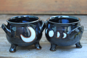 Crescent Moon and Moon Phase Cauldrons - sold separately, 16 oz