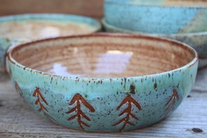 Seconds Sale! Forest Horizon Plate Bowl