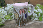 Load image into Gallery viewer, Carved Tulip Fields Handled Travel Mug, 13 oz
