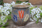 Load image into Gallery viewer, Carved Tulip Fields Mug, 16 oz
