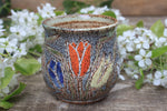 Load image into Gallery viewer, Carved Tulip Fields Mug, 16 oz
