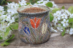 Load image into Gallery viewer, Carved Tulip Fields Mug, 16 oz
