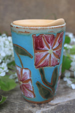 Load image into Gallery viewer, Cosmos Love Handled Travel Mug, 15 oz
