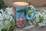 Load image into Gallery viewer, Cosmos Love Handled Travel Mug, 15 oz
