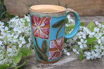 Load image into Gallery viewer, Cosmos Love Handled Travel Mug, 15 oz
