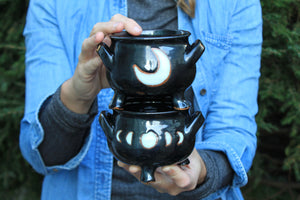 Crescent Moon and Moon Phase Cauldrons - sold separately, 16 oz