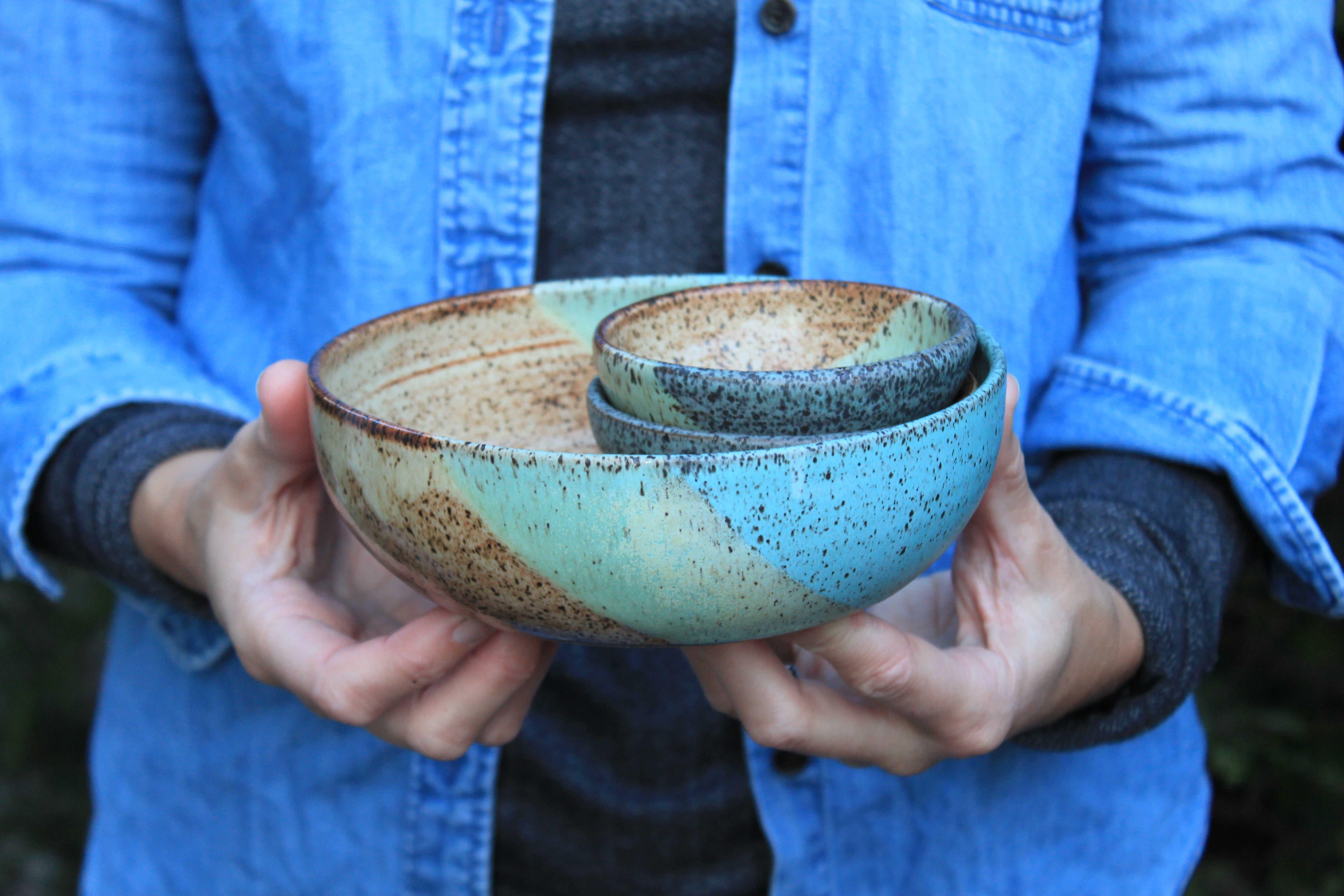 Speckled Ocean Horizon Bowls - sold separately