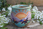 Load image into Gallery viewer, Coneflower Fields and Rolling River Mug, 16 oz
