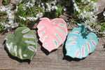 Load image into Gallery viewer, Monstera Leaf Trinket Dish, Various Colors - sold separately
