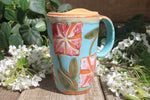 Load image into Gallery viewer, Cosmos Love Handled Travel Mug, 15 oz
