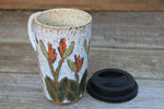 Load image into Gallery viewer, Bird of Paradise Handled Travel Mug, 19 oz
