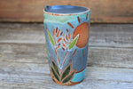 Load image into Gallery viewer, Bird of Paradise Beach Days Carved Handled Travel Mug, 17 oz
