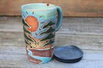 Load image into Gallery viewer, Sequoia River Days Handled Travel Mug, 18 oz
