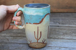 Load image into Gallery viewer, Desert Mountain Days Handled Travel Mug, 17 oz
