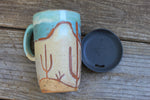 Load image into Gallery viewer, Desert Mountain Days Handled Travel Mug, 17 oz
