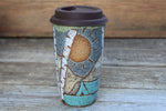 Load image into Gallery viewer, Camping in a Birch Grove Handled Travel Mug, 18 oz
