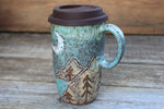 Load image into Gallery viewer, Acadia National Park Coastal Views Carved Handled Travel Mug, 20 oz
