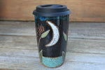 Load image into Gallery viewer, Bird of Paradise Beach Nights Carved Handled Travel Mug, 19 oz
