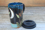 Load image into Gallery viewer, Bird of Paradise Beach Nights Carved Handled Travel Mug, 19 oz
