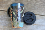 Load image into Gallery viewer, Bird of Paradise Beach Nights Carved Handled Travel Mug, 19 oz
