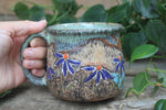 Load image into Gallery viewer, Coneflower Fields and Glacial Lake Mug, 18 oz
