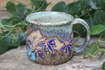 Load image into Gallery viewer, Coneflower Fields and Glacial Lake Mug, 18 oz
