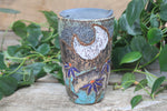 Load image into Gallery viewer, Glacial River and Coneflower Fields Carved Travel Mug, 18 oz
