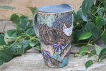 Load image into Gallery viewer, Glacial River and Coneflower Fields Carved Travel Mug, 18 oz
