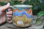 Load image into Gallery viewer, Beachy Sand Dune Sunset Carved Mug, 17 oz
