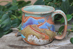 Load image into Gallery viewer, Beachy Sand Dune Sunset Carved Mug, 17 oz
