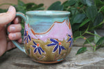 Load image into Gallery viewer, Coneflower Fields and Rolling River Mug, 17 oz
